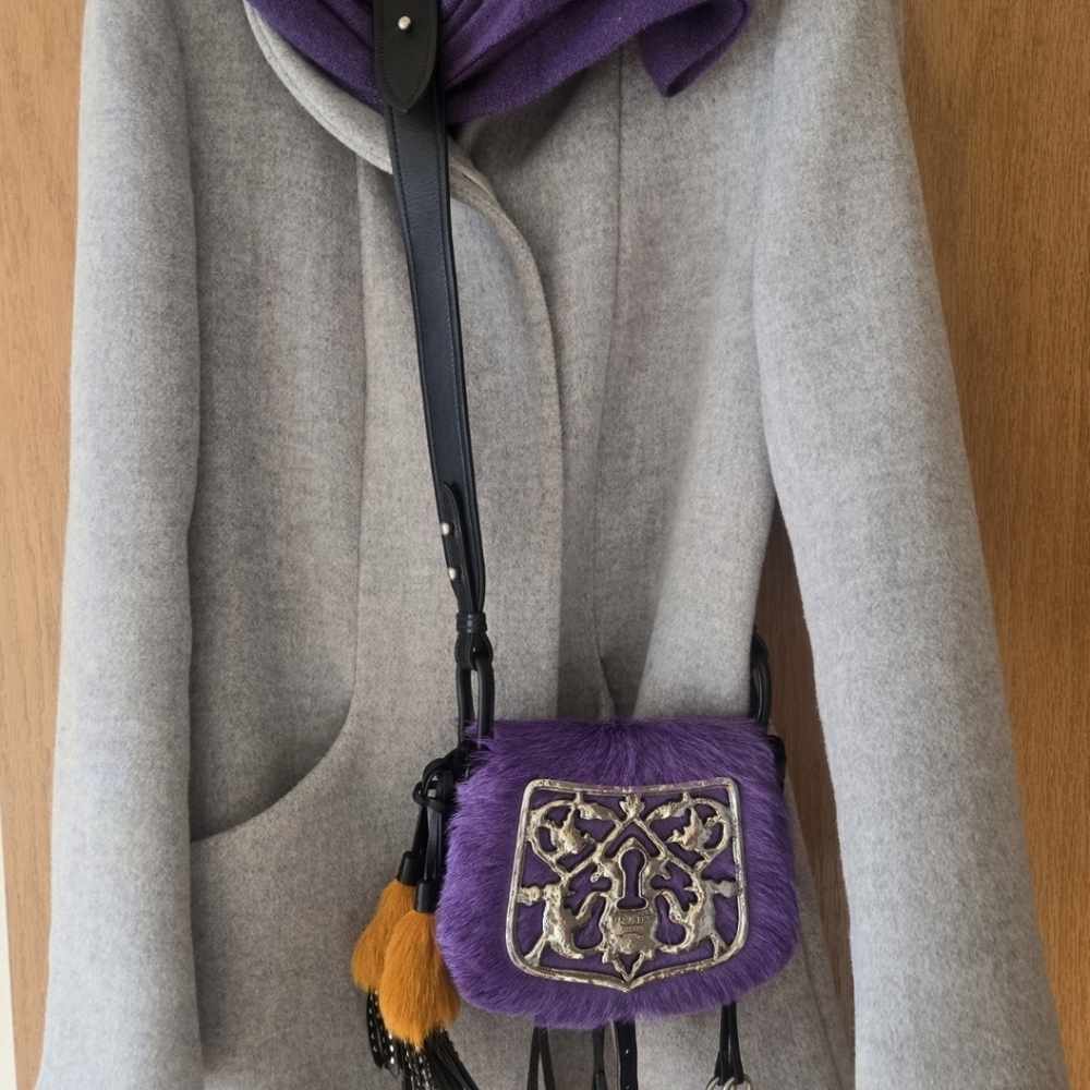 Prada CORSAIRE Crossbody Bag FUR Rare - NEW With Tag ( Retail 3580$) - Picture 3 of 5